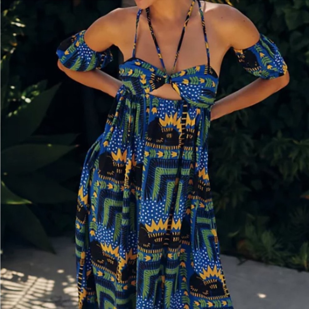 João Incerti for Anthropologie Strappy Bandeau Dress